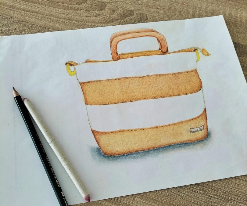 Boceto dibujado del bolso Arena